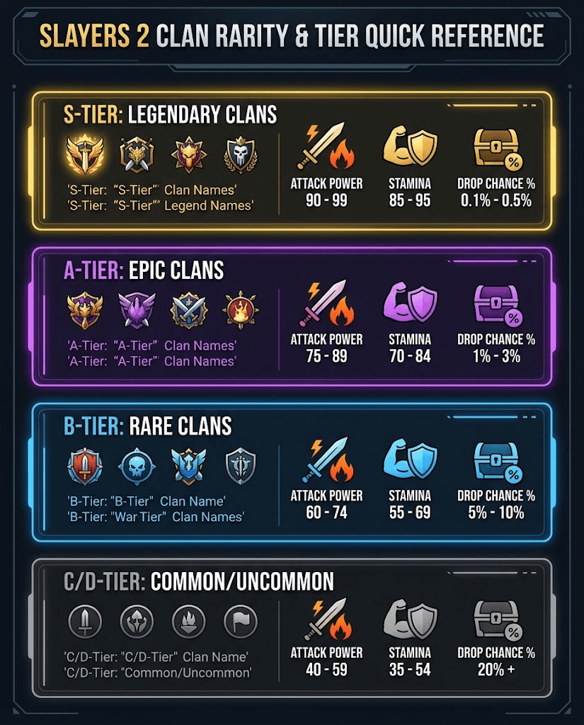 Slayers 2 Clan Tier List