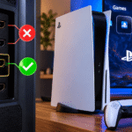 PlayStation 5 connected to HDMI 2.1 gaming TV